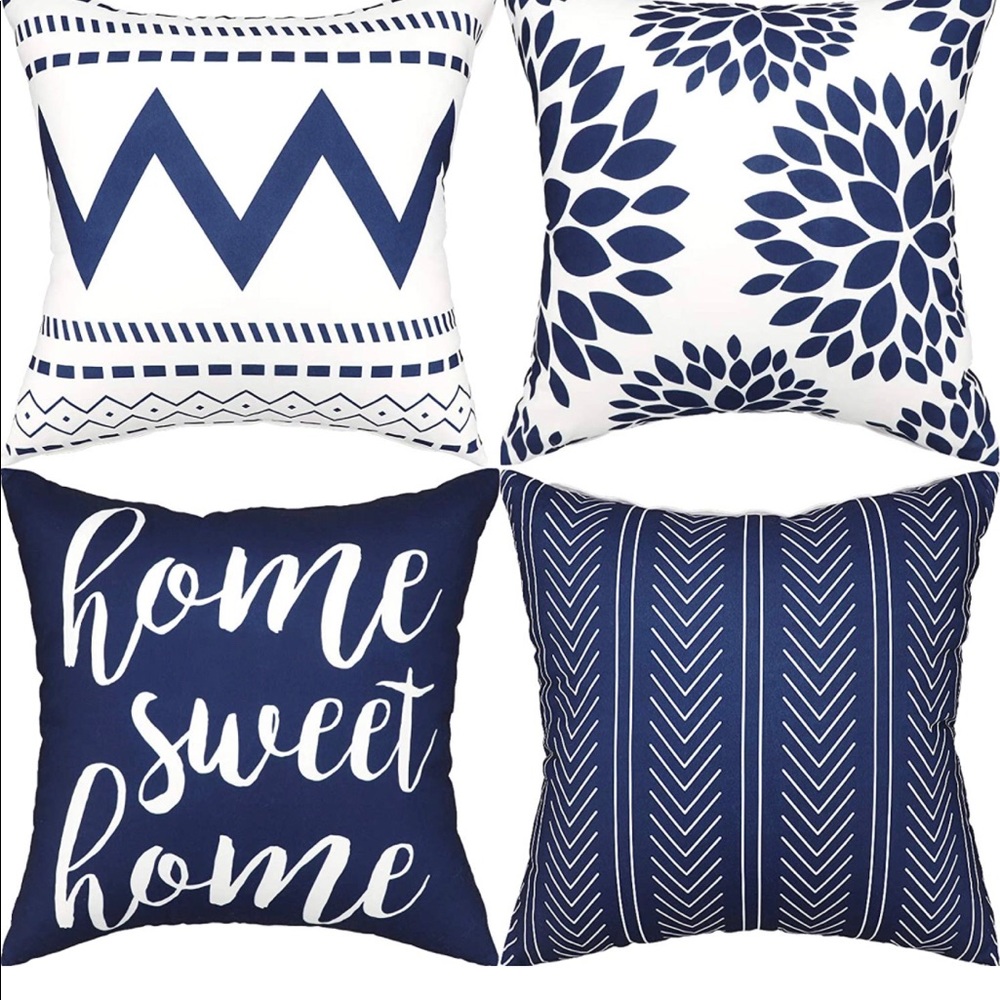 Throw Pillow Covers approx 19 x 19 Set of 4; NWT
